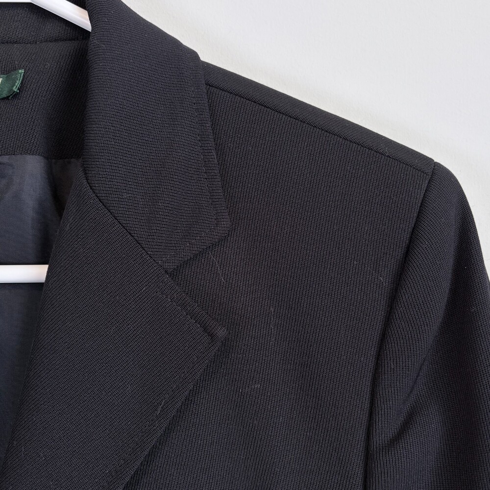 Lauren Ralph Lauren VTG Wool Crest Blazer Gold Button Preppy 90s Black Size 10 - Picture 16 of 16